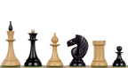 Série complète des figures du jeu d'échecs Queen's Gambit 1957 : roi, dame, fou, cavalier, tour et pion