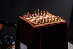 Bord de l'échiquier classique en acajou et sycomore
