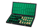 Jeu d'échecs en bois Ambassador New Line noir, fabriqué en Pologne