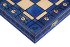 Coffret d'échecs pliant Ambassador New Line avec rangement en feutrine