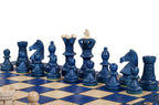 Pièces d'échecs Ambassador en bois de charme, lestées et feutrées