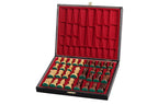 Détail de la feutrine et des empreintes du coffret Luxe
