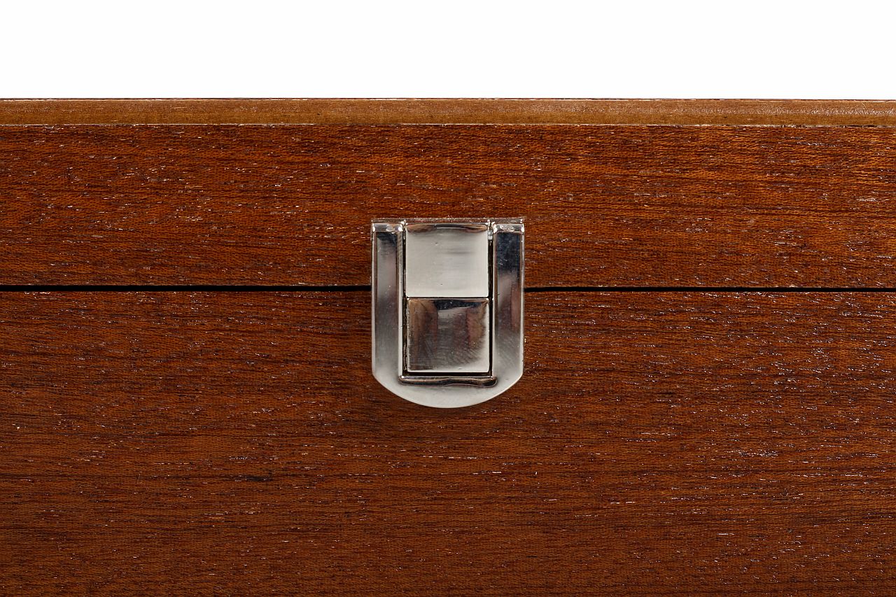 Veinage du bois de noyer de la boîte de rangement Luxe