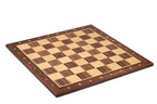 Ensemble d'échecs taille 6 : échiquier en acajou et sycomore avec pièces French Acacia