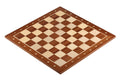 Échiquier classique taille 4 en marqueterie d'acajou et sycomore avec notation