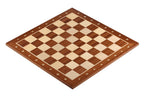 Échiquier classique taille 4 en marqueterie d'acajou et sycomore avec notation