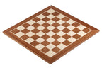 Échiquier classique taille 4 en marqueterie d'acajou et sycomore sans notation