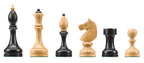 Pièces d'échecs en bois DGT Czech Club, fou, dame, cavalier, tour et pion