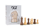 Boîte d'emballage des pièces d'échecs électroniques DGT Modern avec les pièces exposées
