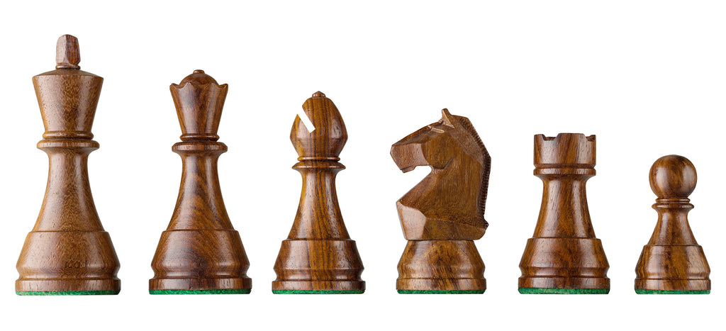 Série de pièces d'échecs DGT Modern en bois d'acacia foncé