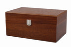 Boîte de rangement Luxe en bois de noyer pour pièces d'échecs de taille 4,00 pouces