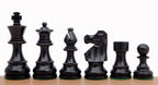 Roi French de 97 mm sur échiquier professionnel de 54 cm